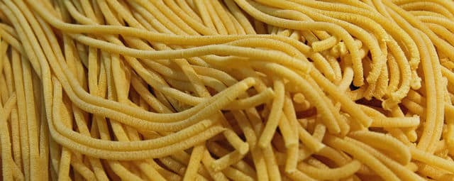fresh bigoli pasta