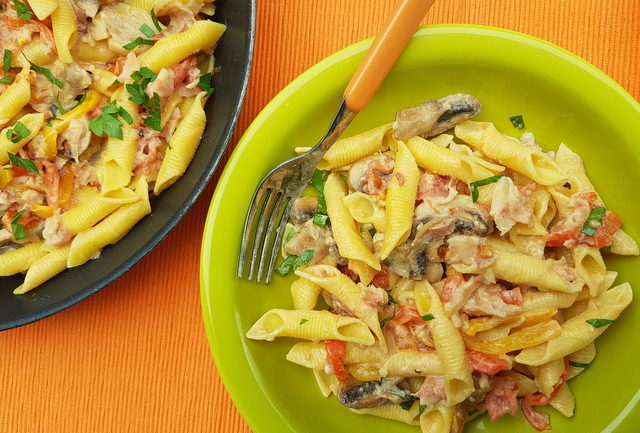 garganelli pasta alla zingara