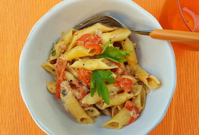 garganelli pasta alla zingara