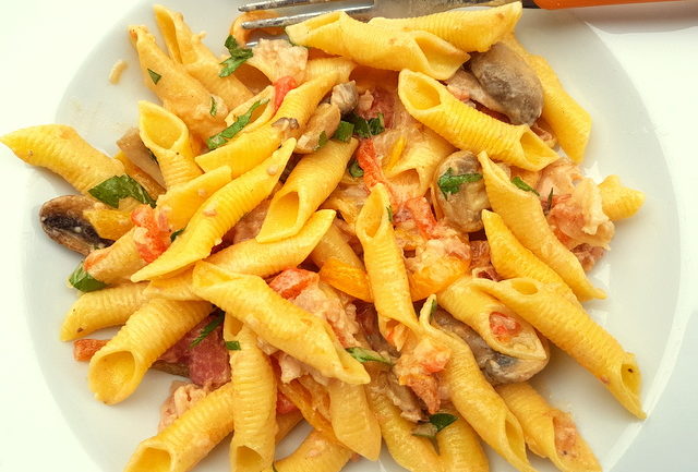 garganelli pasta alla zingara