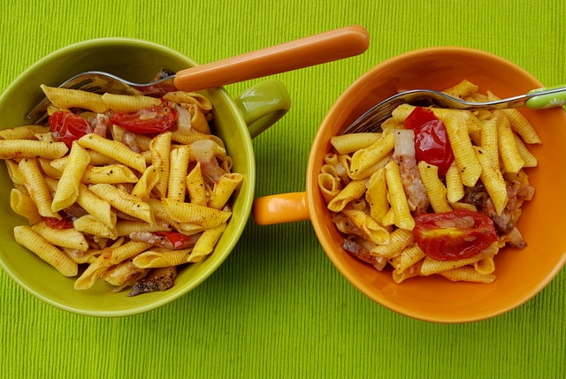 garganelli pasta with Romagna shallots and guanciale 