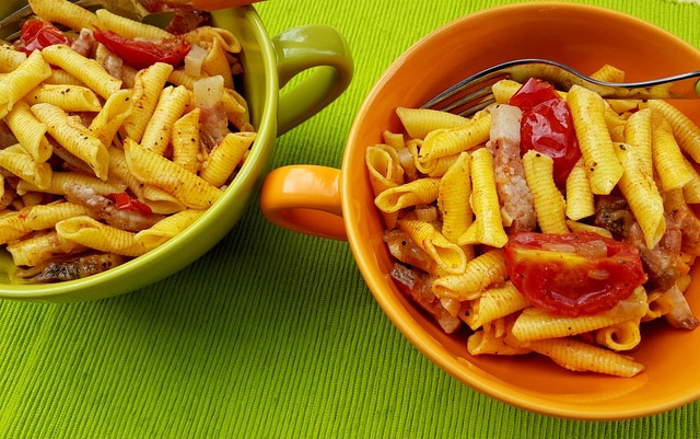 garganelli pasta with Romagna shallots and guanciale