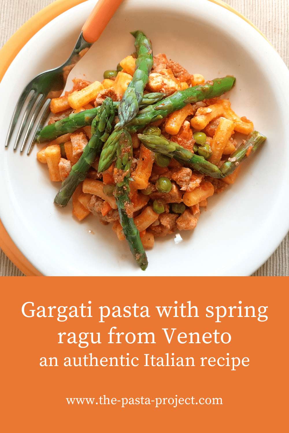 Gargati with spring ragu