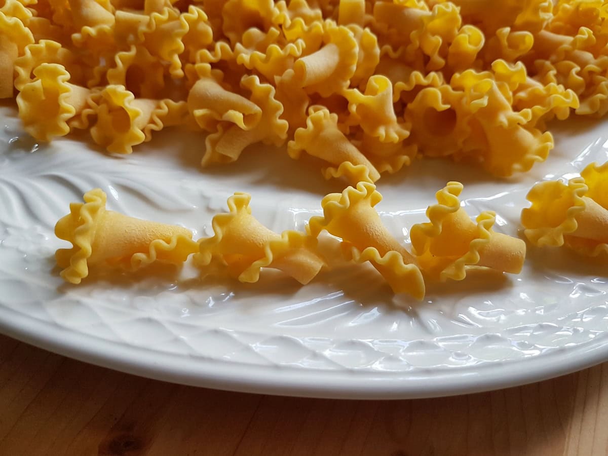 dried gigli (campanelle) from Tuscany.