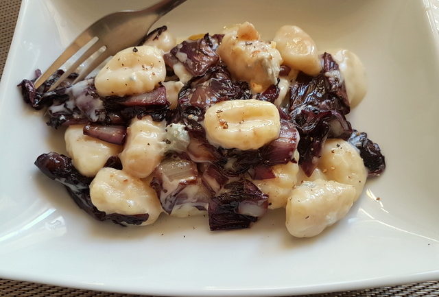 gnocchi Gorgonzola and radicchio 