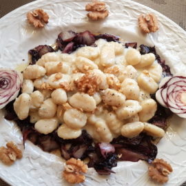 gnocchi Gorgonzola and radicchio