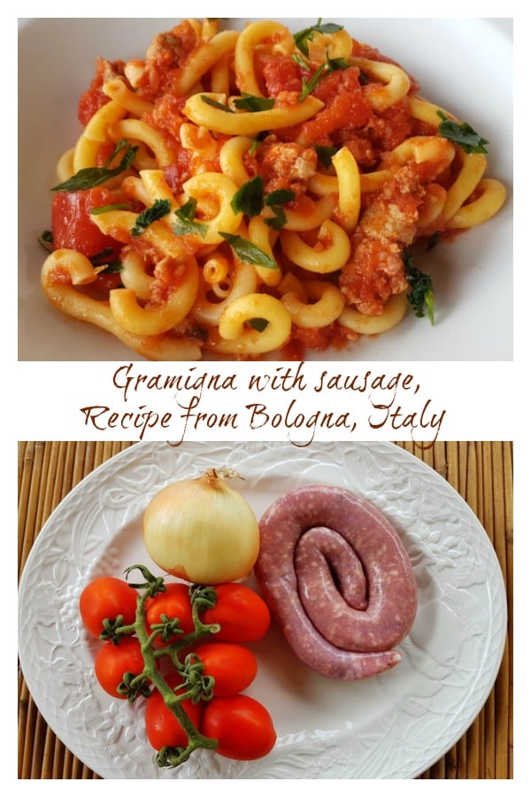 gramigna with sausage