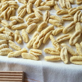 homemade cavatelli pasta