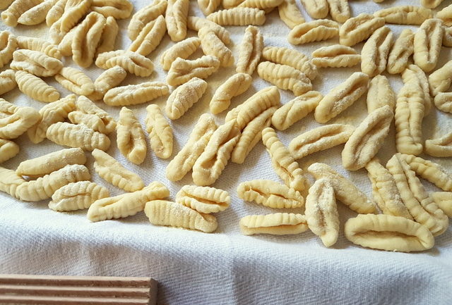 homemade cavatelli pasta 