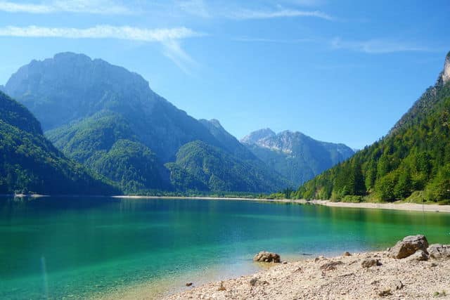 Lago del Predil (Predil Lake), Julian Alps, Tarvisio.