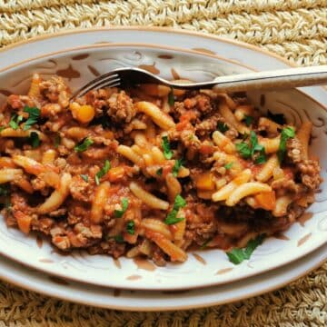 Lamb ragu with malloreddus (Sardinian gnocchi).