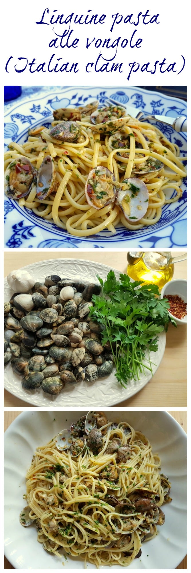 Linguine pasta alle vongole (linguine with clams) - The ...