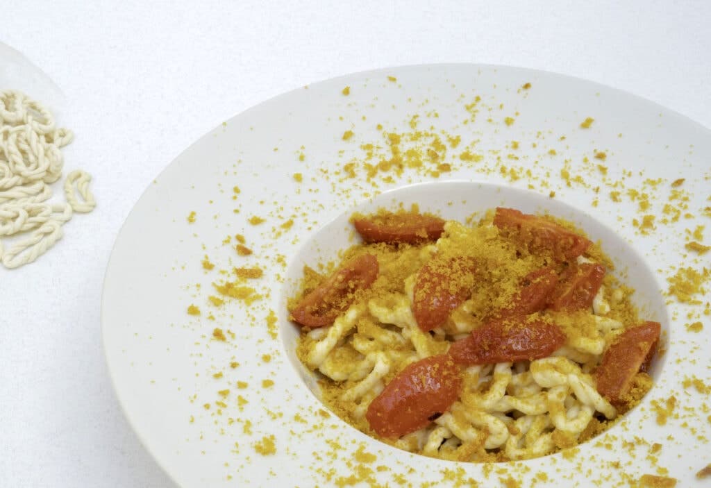 lorighittas pasta with bottarga