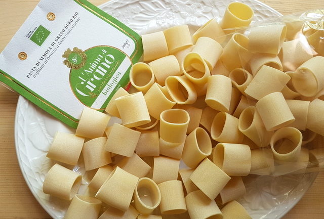 organic mezzi paccheri made by Pastificio Sorrento in Gragnano