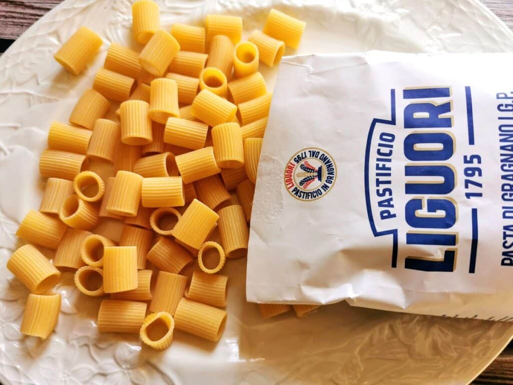 mezzi rigatoni from Liguori