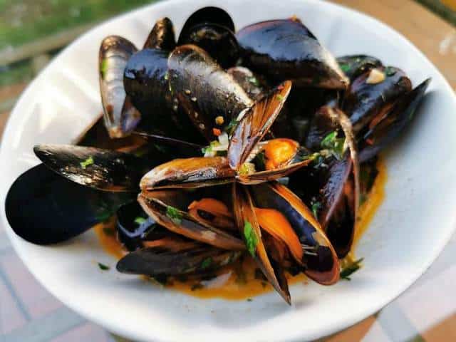 mussels alla tarantina without pasta