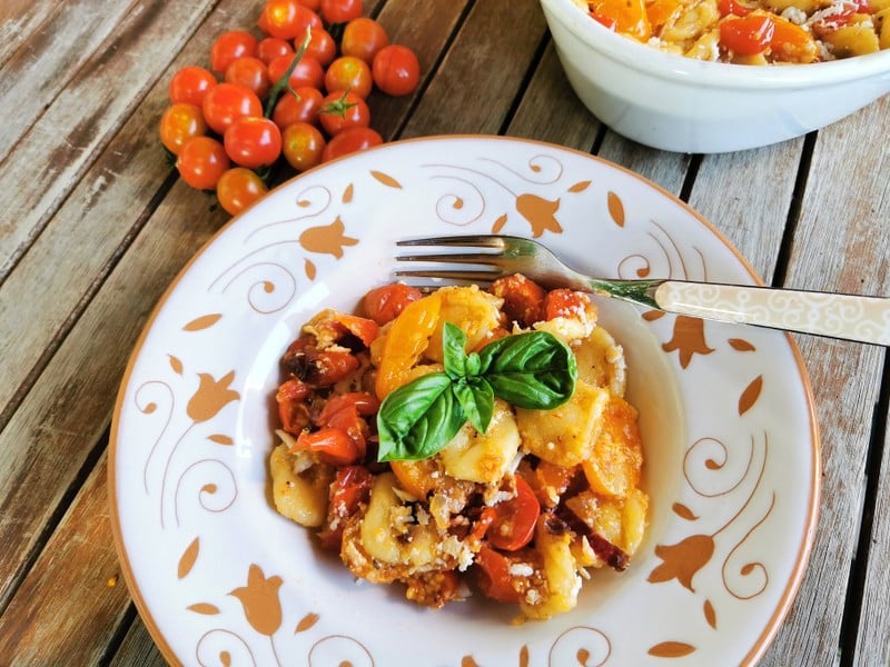 orecchiette with roasted tomatoes