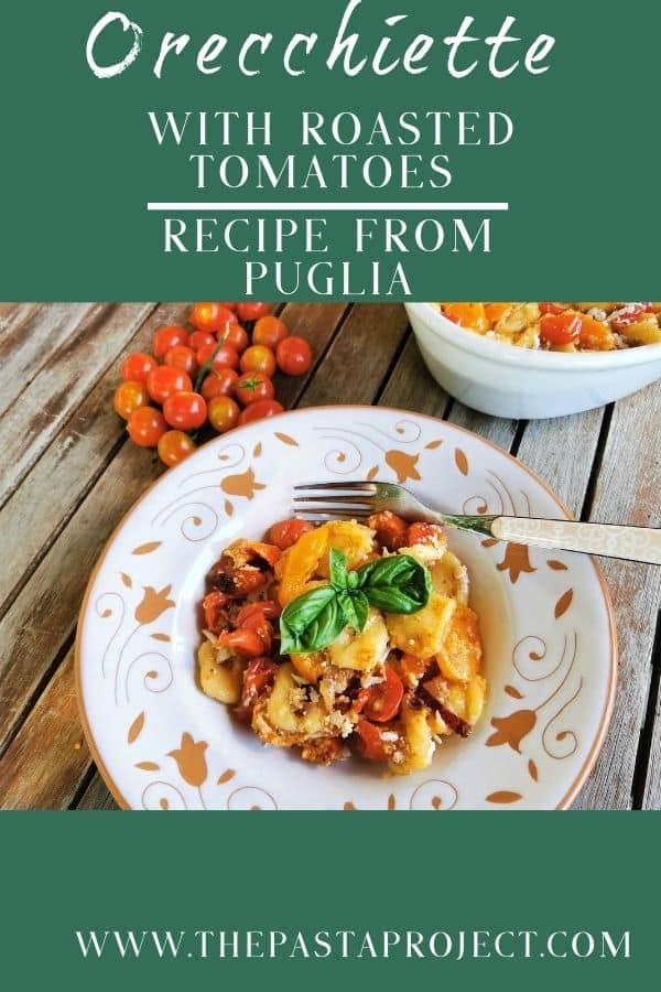 orecchiette pasta with roasted tomatoes