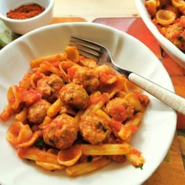 orecchiette with meatballs recipe from Puglia