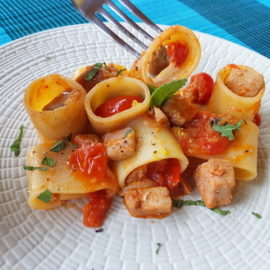 paccheri with fresh tuna ragu