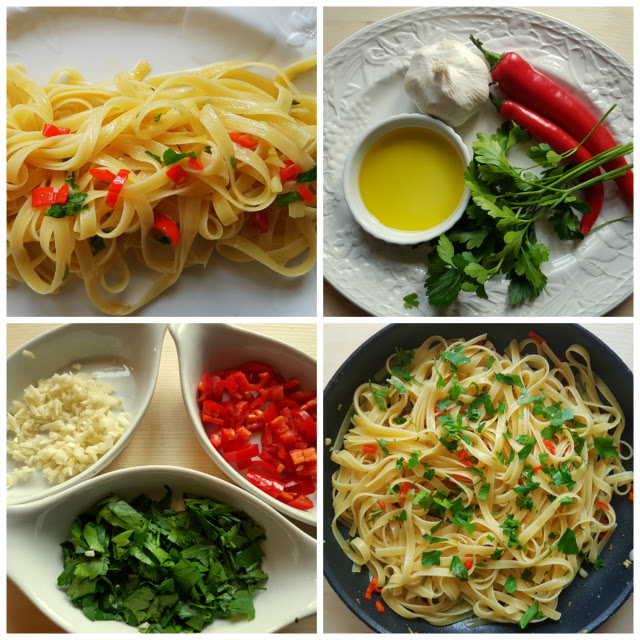 pasta aglio, olio, peperoncino