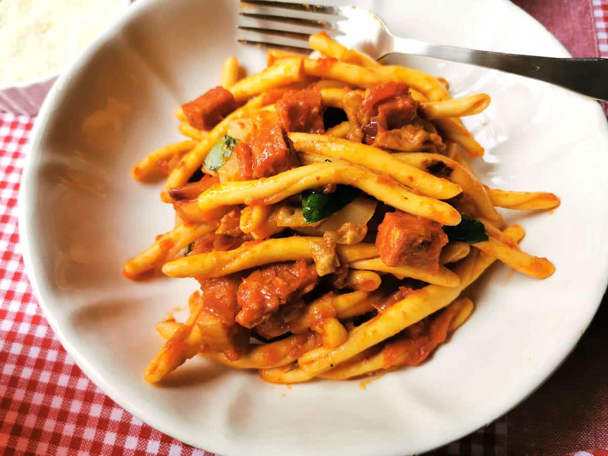 Pasta alla Silana, an Italian mountain pasta recipe from Calabria.