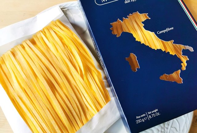 dried tagliatelle from Pasta Marilungo in Campofilone