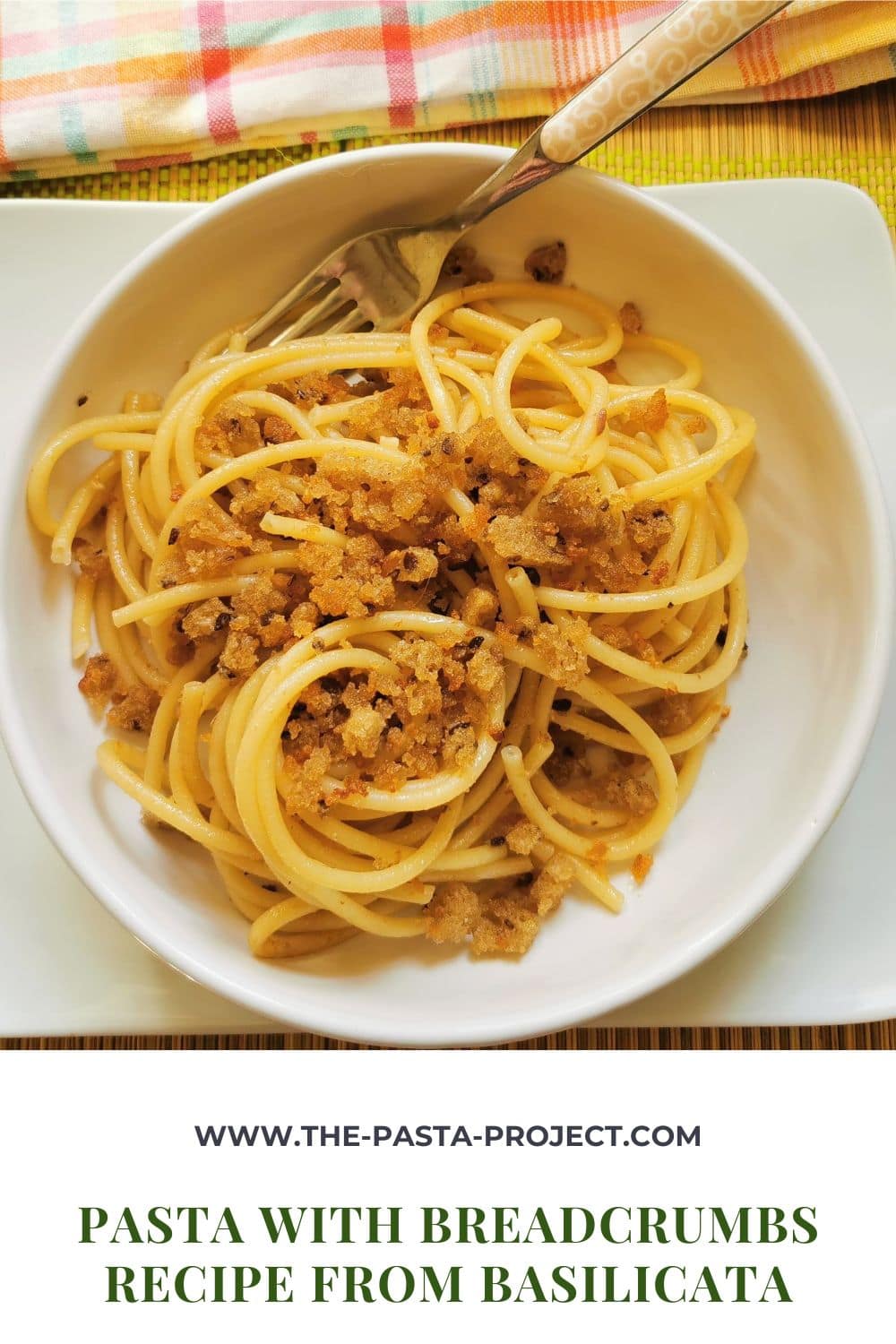 Pasta with breadcrumbs.