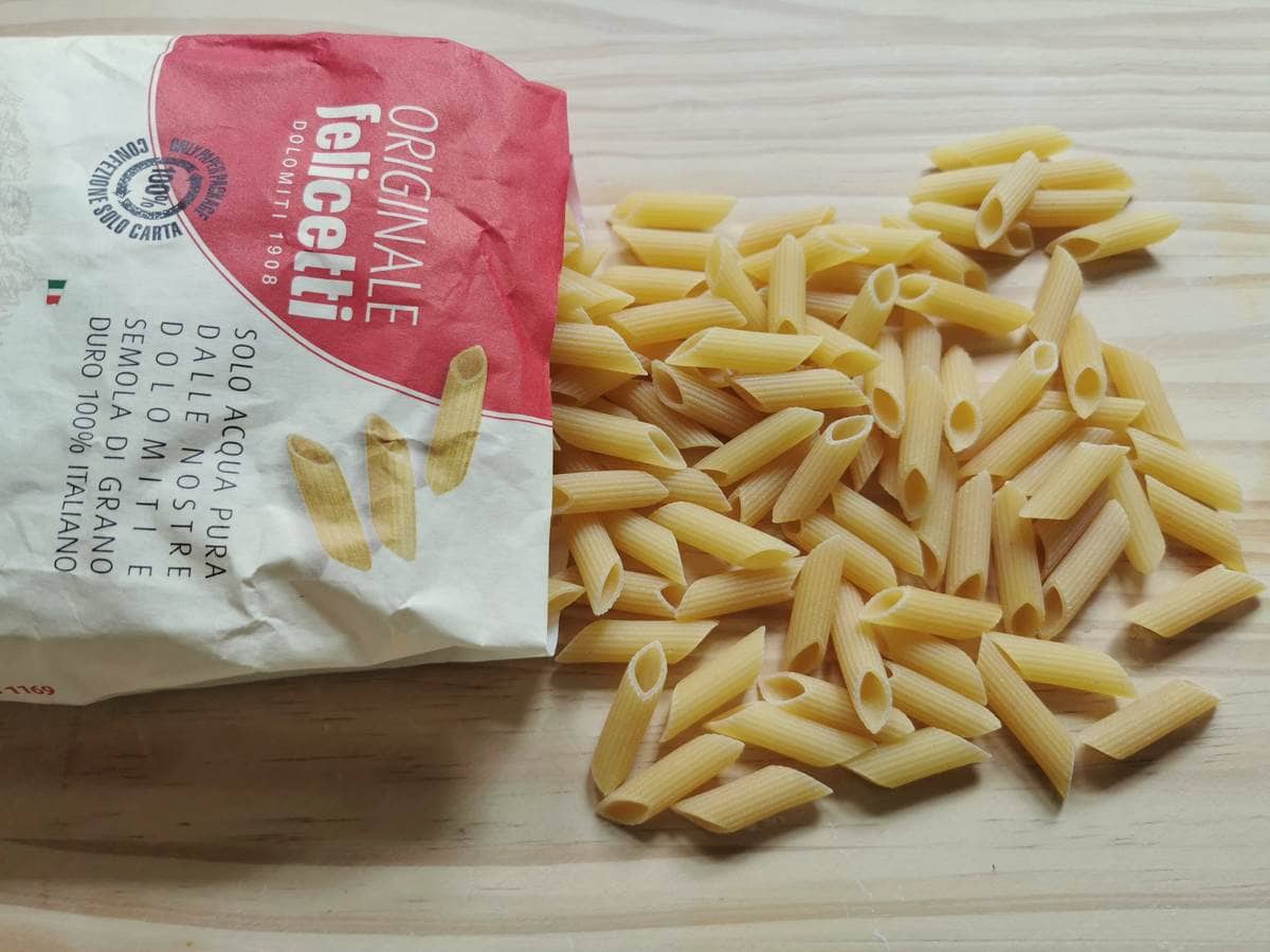 Penne rigate made by Felicetti.