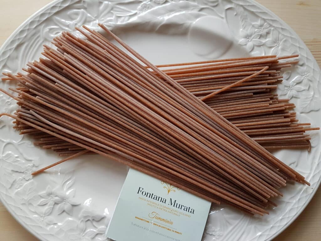 tumminia whole-wheat spaghettoni from Fontana Murata, Sicily