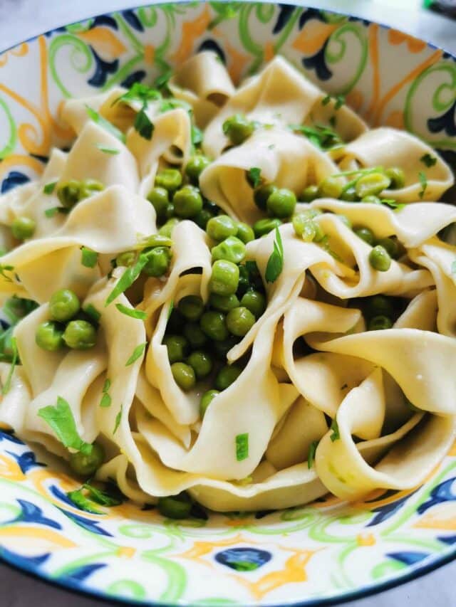 Pasta with peas (pasta e piselli) The Pasta Project