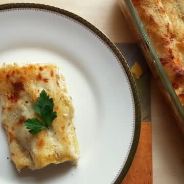 potato and porcini mushroom cannelloni