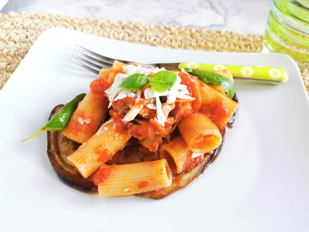 rigatoni pasta alla Norma
