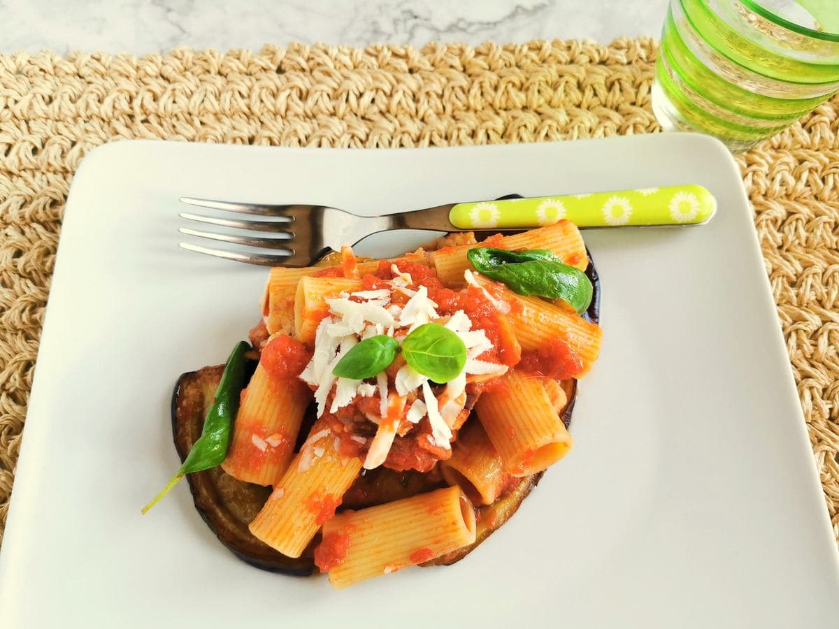 rigatoni pasta alla Norma