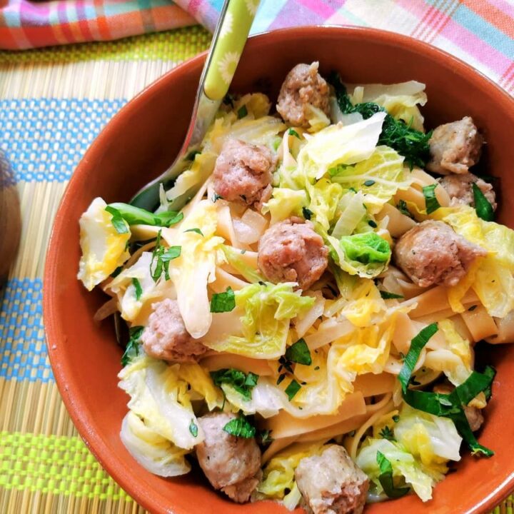 Sausage and Cabbage Pasta. The Pasta Project