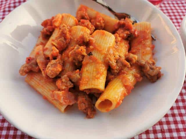 sausage rigatoni alla zozzona