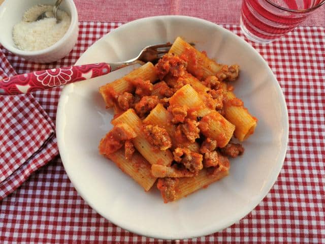 sausage rigatoni alla zozzona