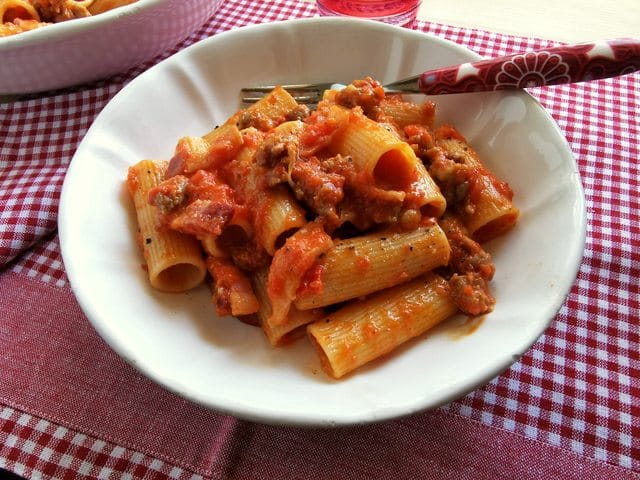 sausage rigatoni alla zozzona