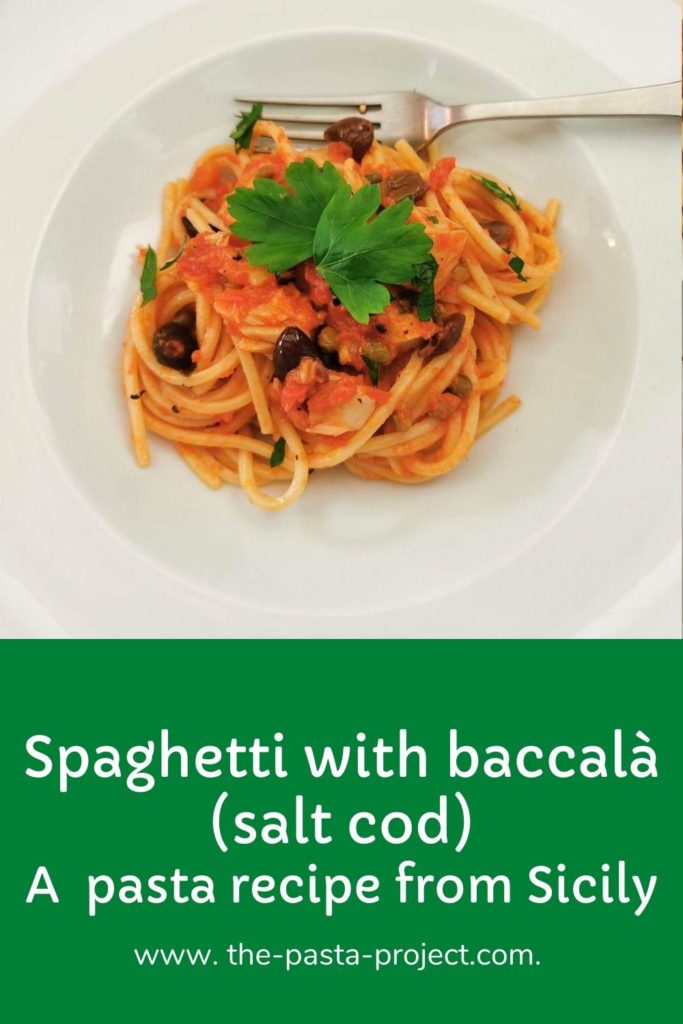 spaghetti with salt cod (baccalà) alla ghiotta