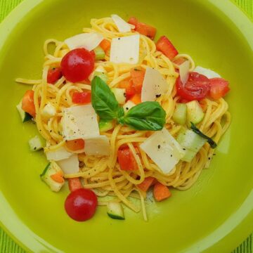 summer tagliolini pasta