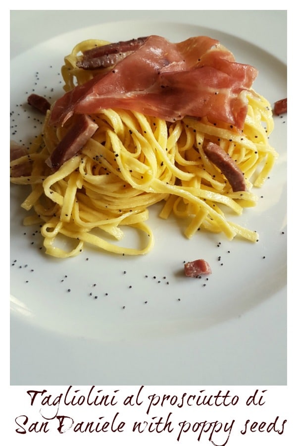 Tagliolini al Prosciutto di San Daniele. The Pasta Project
