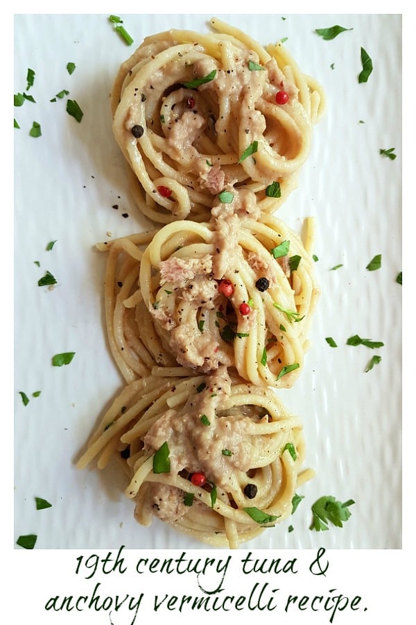 tuna and anchovy vermicelli pasta recipe