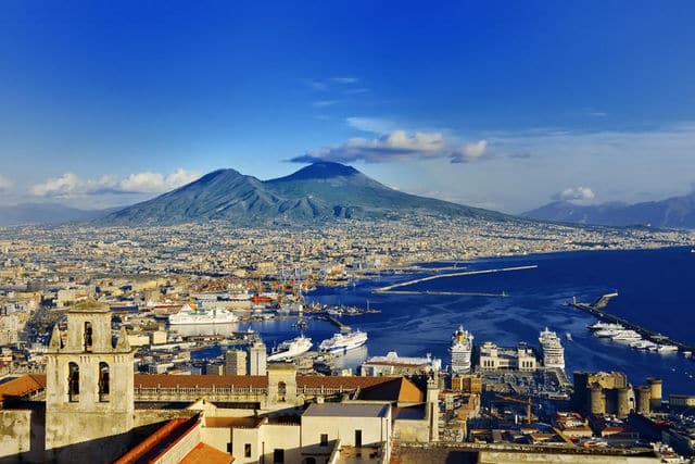 View of Vesuvius, Naples, Italy