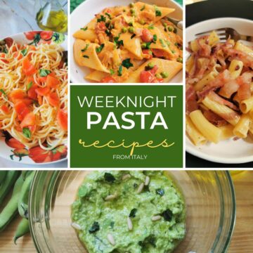 Weeknight pasta recipes from Italy.